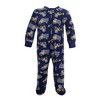 Hudson Baby Infant Boys Fleece Sleep and Play, Construction Trucks - 3 of 4
