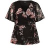 Women's Plus Size Blossom Love Top - black | CITY CHIC - image 4 of 4