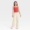 Girls' Square Neck Ribbed Tank Top - art class™ - 3 of 3