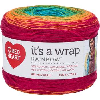 Coats and Clark ￼Red Heart Yarn Roll With It Melange Yarn Paparazzi 389  Yards