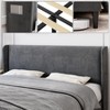 homfan Upholstered Bed Frame with Wingback Headboard, Luxurious Velvet Upholstery Platform Bed, Wooden Slat Support, and Easy Assembly - 4 of 4