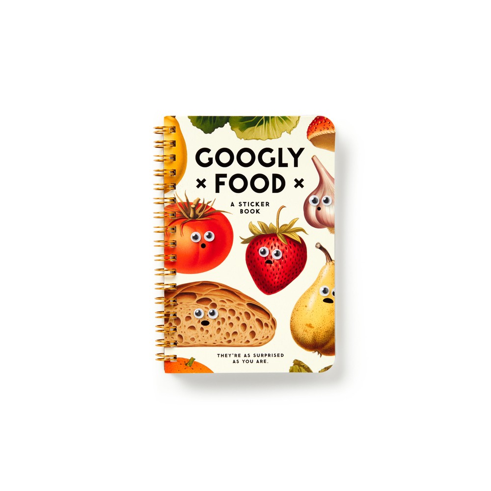 Googly Food Sticker Book - (A Brass Monkey Sticker Book) by Brass Brass Monkey & Galison (Paperback)