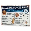 MLB Tampa Bay Rays Baseball Concession Metal Sign Panel - 2 of 4