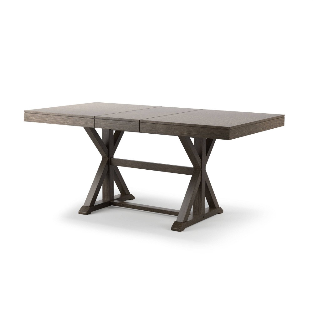 Photos - Dining Table 78" Rawlins Rectangular Extendable  Gray - HOMES: Inside + Out