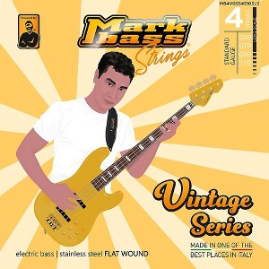Markbass Markbass Vintage Series Stainless Steel Flat Wound (50 - 110) Standard - 1 of 1