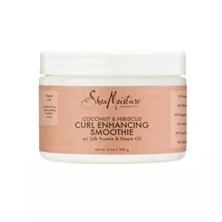 SheaMoisture Smoothie Curl Enhancing Cream for Thick Curly Hair Coconut and Hibiscus - 12 fl oz