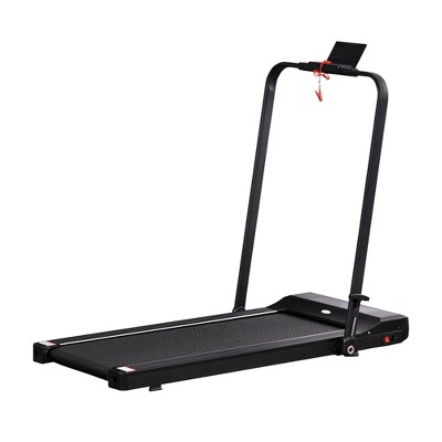 Soozier Folding Electric Treadmill, Low-noise Walking, Jogging, Running Machine with 7.5 MPH Speed, LED Display and Remote Control for Home Gym Workouts
