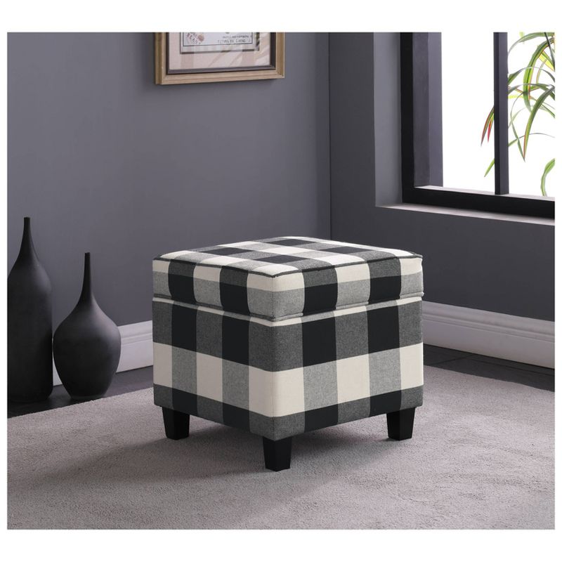 Cole Classics Square Storage Ottoman with Lift Off Top - HomePop, 4 of 11