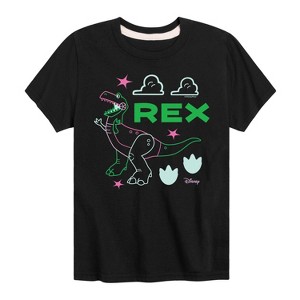 Boys' - Disney - Neon Rex Short Sleeve Graphic T-Shirt - 1 of 4