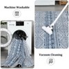 Area Rug, Home Decor Machine Washable Boho Distressed Rug - Non-Slip Non-Shedding Stain Resistant Carpet - 3 of 4
