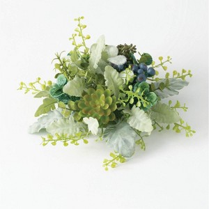 Sullivans Foliage Succulent Berry 1/2 Orb Decorative Filler 5"H Green - 1 of 2