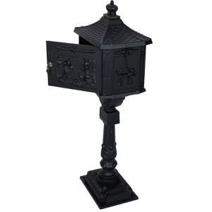 Dexmalle Black  Cast Aluminum Mail Box - 1 of 4