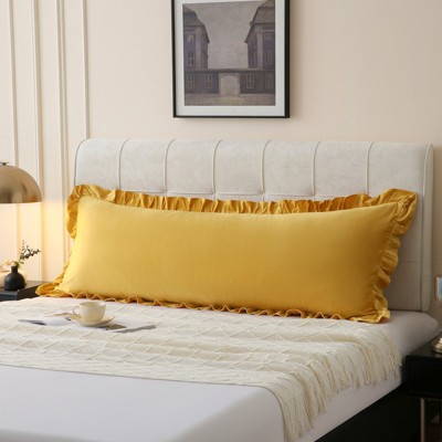 Velvet Ruffle Pillowcases – Luxurious Soft Velvet Pillow Covers with Elegant Fringe, Pocket Closure, Queen/King/Body Options