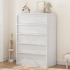 5 Drawer Dresser for Bedroom, White 5 Chest of Drawers Tall with Large Drawers Storage - 3 of 4