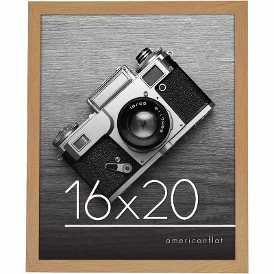Americanflat 16x20 Poster Frame in Pine with Polished Plexiglass - Horizontal and Vertical Formats - Wall Mounted