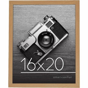 Americanflat 16x20 Poster Frame in Pine with Polished Plexiglass - Horizontal and Vertical Formats - Wall Mounted - 1 of 4