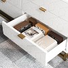 53.5" Wide 6-Drawer Dresser w/ Gold Handles & Legs, Modern Chest for Bedroom, Closet, Living Room, Entryway - 3 of 4