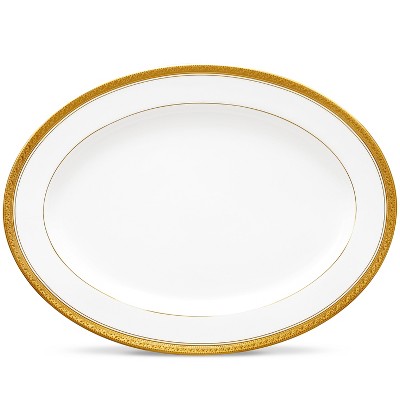 Noritake Crestwood Gold Large Oval Serving Platter