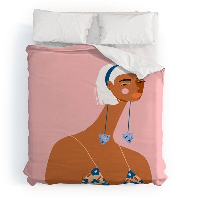 Deny Designs Maritza Lisa Cheetah Earrings Duvet Set