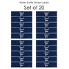 Big Dot of Happiness Navy Blue Elegantly Simple - Guest Party Favors Water Bottle Sticker Labels - Set of 20 - 3 of 4