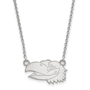 Black Bow Jewelry Sterling Silver Kansas Jayhawks NCAA Necklace 18 Inch - 1 of 4
