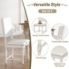 Whisen 7-Piece Dining Set with 2 Solid-back Chairs and 4 Ladder-back Chairs - Cream - 4 of 4