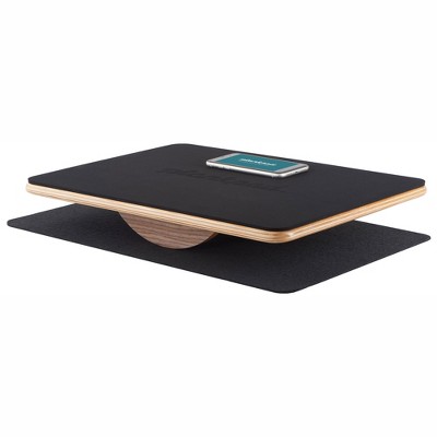 Plankpad Pro Full Body Strength Fitness Trainer Balance Board with iOS Android Training Workout Programs Gaming App for All Fitness Levels, Black