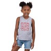 The Juniper Shop Coquette Strawberry Chart Toddler Tank - 5/6T - Heather Grey - 3 of 4