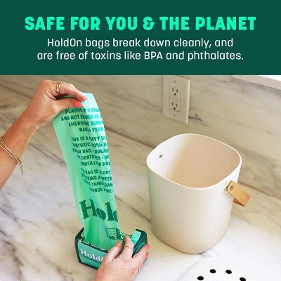 HoldOn Bags Compostable Small Space Trash Bags - 4gal/30ct