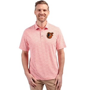 Baltimore Orioles Cutter & Buck Virtue Eco Pique Botanical Print Recycled Mens Polo - 1 of 1