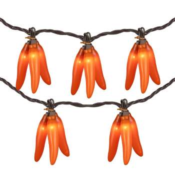 Northlight 36ct Chili Pepper Clustered String Lights Red - Brown Wire