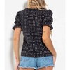 Women's Square Neck Puff Sleeve Top - Ces Femme - 2 of 2
