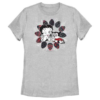 Women's Betty Boop Easter Egg Frame T-Shirt