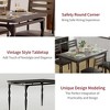 Whizmax 5-Piece Dining Set for 4 - Compact Table & Chairs with Spiral Legs, Space-Saving Kitchen Set for Small Apartments - 4 of 4