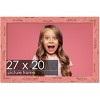PosterPalooza | Shabby Chic Pink Picture Frame - UV Acrylic, Backing Board, Hanging Hardware Included - 2 of 4