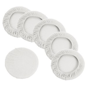 Unique Bargains Round Washable Elastic Bar Seat Cover for Dia 11"-16" Chair 6 Pcs - 1 of 4