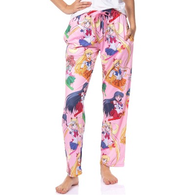 Sailor Moon Women's Allover Character Print Adult Lounge Pajama Pants