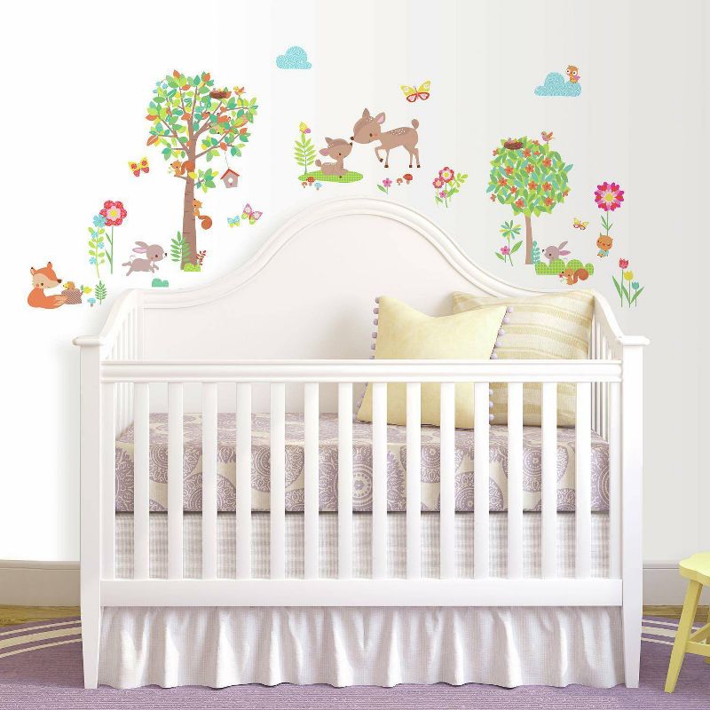 RoomMates Woodland Creatures Peel and Stick Wall Decal, 1 of 6