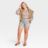 Women's High-Rise Midi Jean Shorts - Universal Thread™ - image 3 of 3