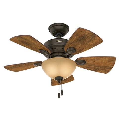 34 Watson New Bronze Ceiling Fan With Light Hunter Fan Target