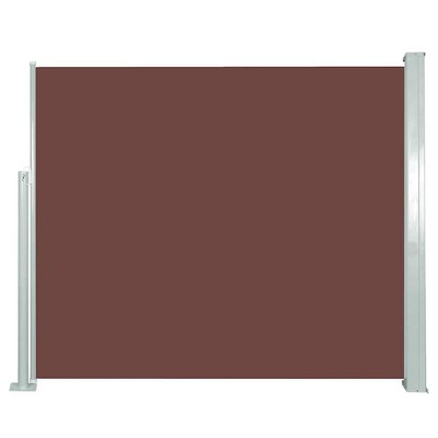 vidaXL Retractable Side Awning 47.2"x118.1" Brown