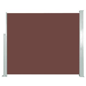 vidaXL Retractable Side Awning 47.2"x118.1" Brown - 1 of 4