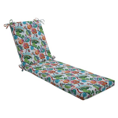 80" x 23" Outdoor/Indoor Chaise Lounge Cushion Tropical Fete Green - Pillow Perfect