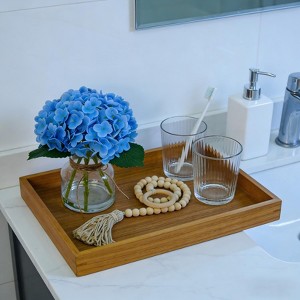 Real Touch Artificial Hydrangea Arrangement Pre Set in Vase with
