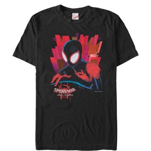 Men's Marvel Spider-Man: Into the Spider-Verse City T-Shirt - 1 of 4