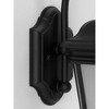 Progress Lighting Crawford 1-Light Outdoor Wall Lantern in Black with Etched White Glass Shade - 3 of 4