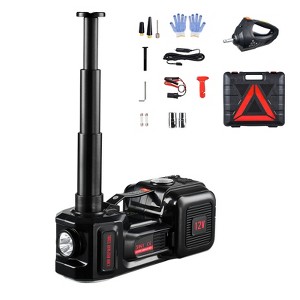 VEVOR Electric Car Jack, 5 Tons /11000 lbs, Electric Scissor Jack with Built-In Inflator, 12V Tire Change Replacement with Electric Impact Wrench - 1 of 4