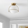 Valise 10.75" Flush Mount - FLU4095 - Gold/White - Safavieh - 3 of 4