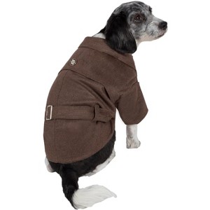 Pet Life (R) Galore Back-Buckled Fashion Wool Dog Jacket Coat - 1 of 4