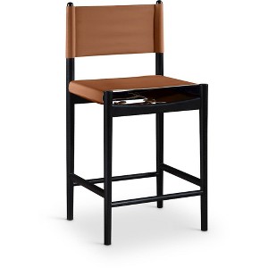 Meridian Furniture,Rawlins Vegan Leather Upholstered Counter Stool - 1 of 4